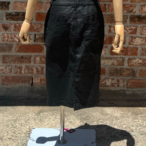 Express black pencil denim midi skirt / 6 / Excellent condition - Picture 11 of 13
